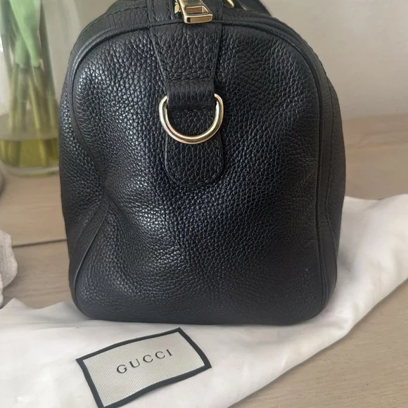Authentic GUCCI leather Boston Bag- $450 - Picture 3 of 11